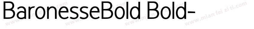 BaronesseBold Bold字体转换